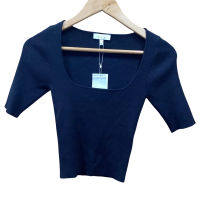 Kookai Black Lola Scoop Tee Size 34-36