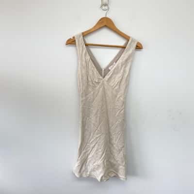 Billy J Natural Taylor Mini Dress  Size 8 