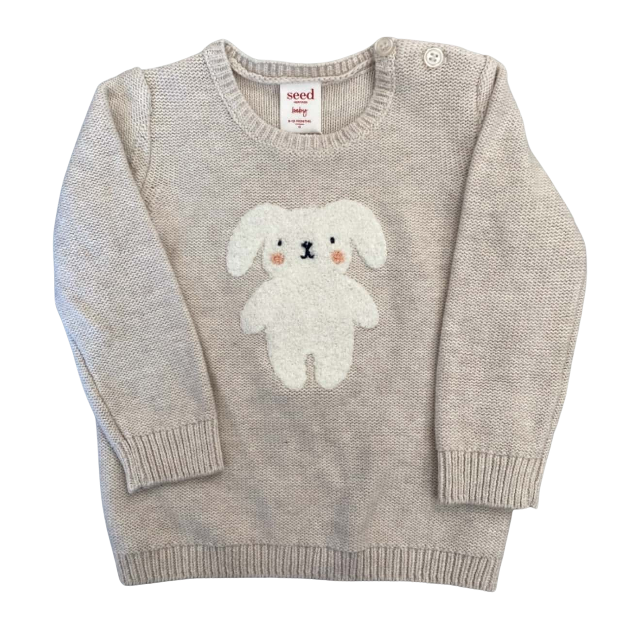 Seed Heritage Baby's Size 0 Oat Marle Jumper New With Tags(s)
