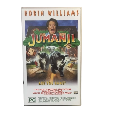 Vintage Robin Williams Jumanji VHS Tape
