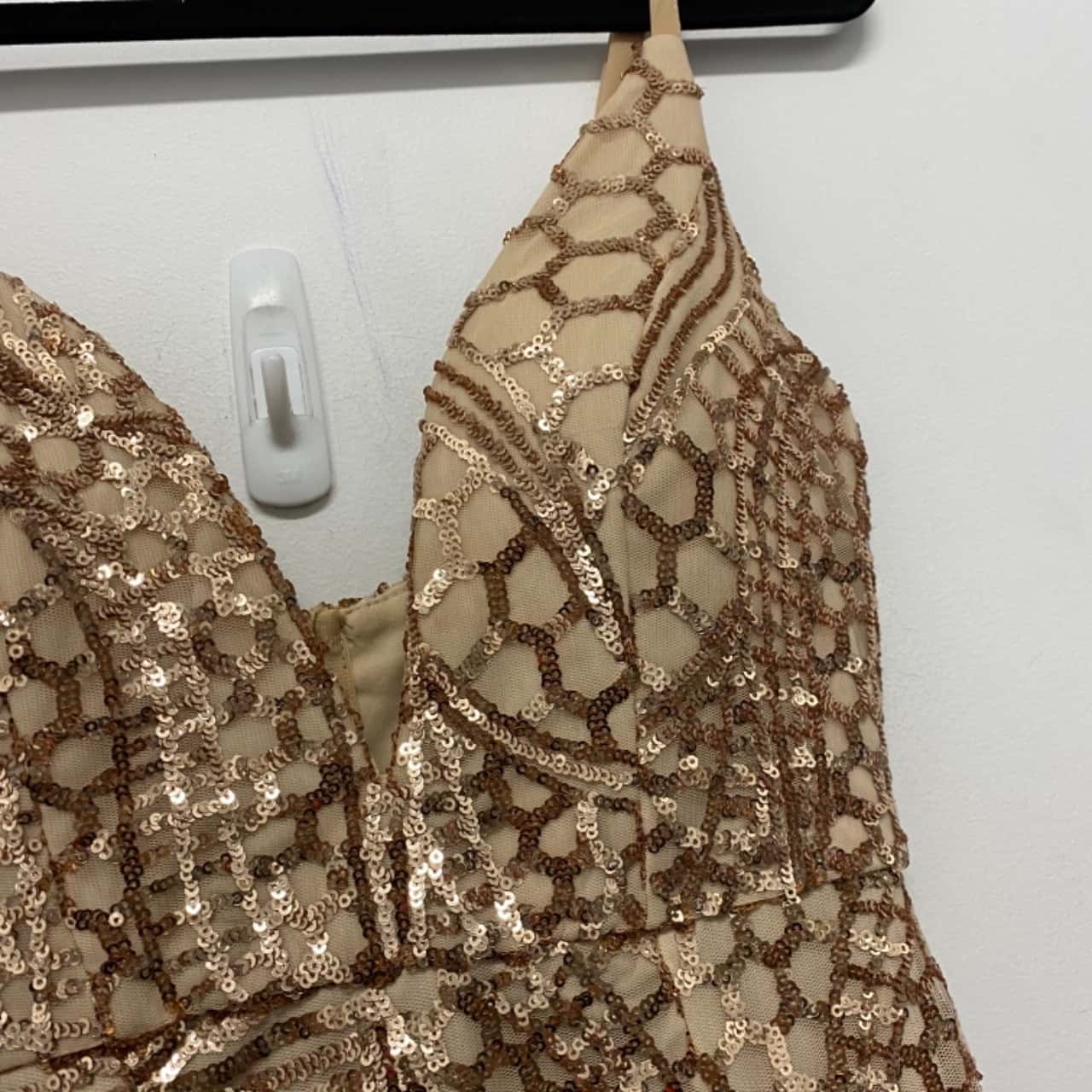 Dolly Express Womens Size 6 Formal Dress Beige (s) - Used Very Good |  Salvos Stores