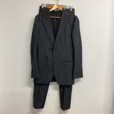  SuitSupply Mens Dark Grey Grey 100% Wool Fully Lined Suit VGUC