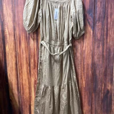 Commonry  Size 16 camel beige cotton dress new 