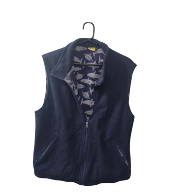 Ken Done Men's Size M Navy Blue / Pattern Lined Vest 