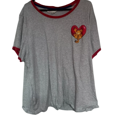 Peter Alexander Womens  Size XXXL T-shirts Grey / Other / Red 