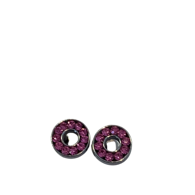 COSTUME - Womens Pink Rhinestone Pierce Earrings #12