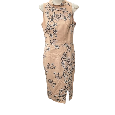 Basque Womens  Size 10 Sleeveless Dress  Grey / Pink  