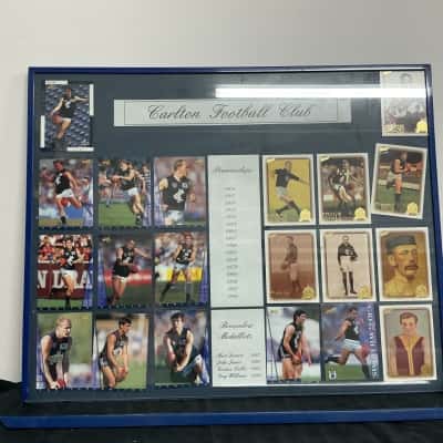 Carlton Football Club Framed cards 