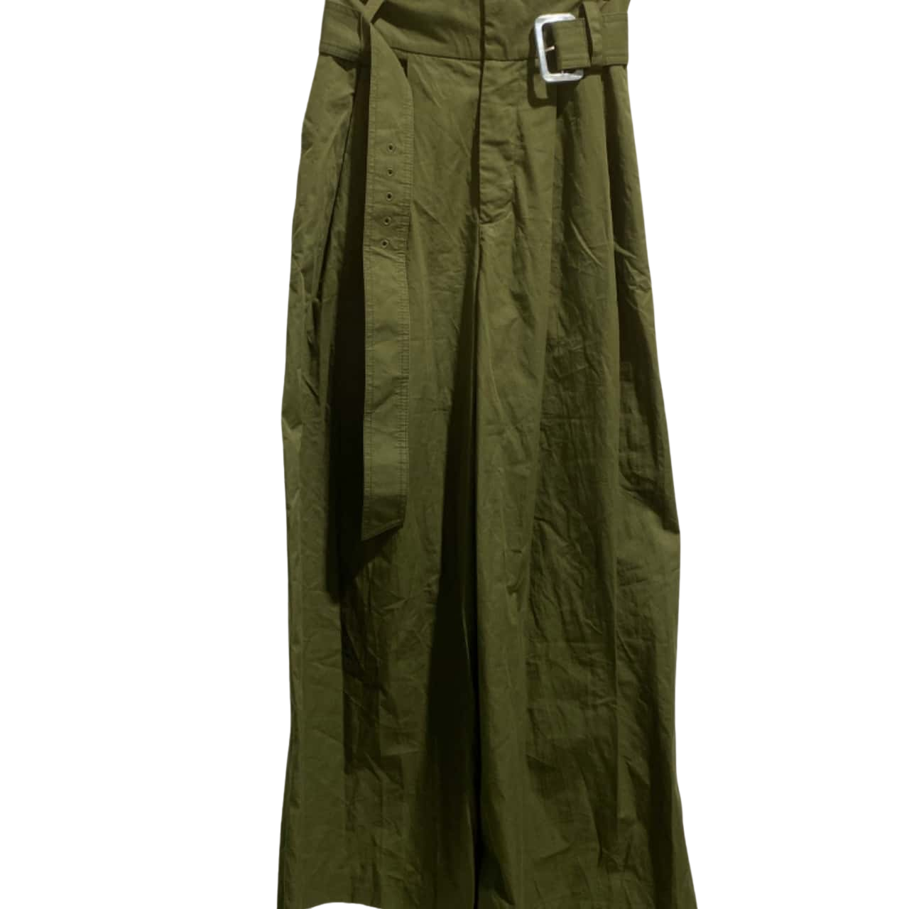 Zara Womens Size XS High Waist / Wide Leg Green / Khaki (s)