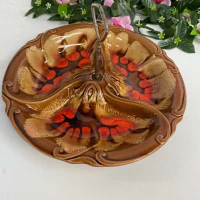 28cm Handled Serving Dish with 3 divisions - Made in Japan