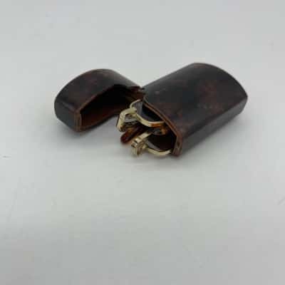 Vintage Bakelite Case enclosing Goldtone Reading Glasses [B#02]