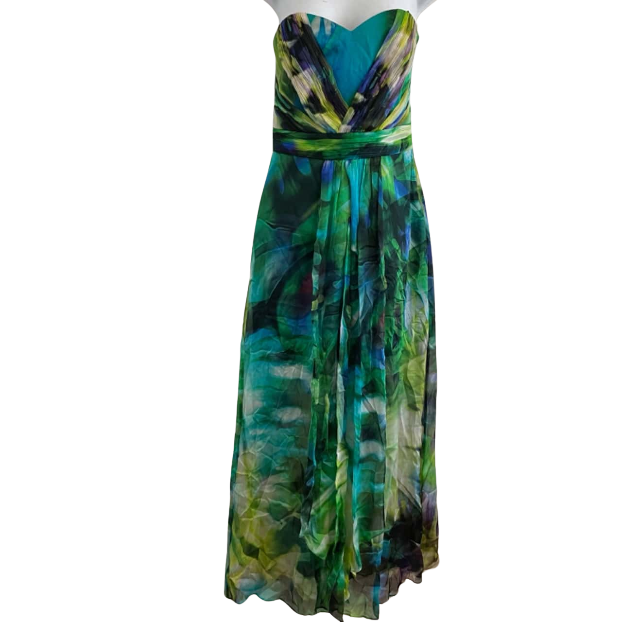 Forever New Womens Size 10 Maxi Dress Blue / Green / Purple Tones(s) - New With Tags | Salvos Stores Forever New Womens Size 10 Maxi Dress Blue / Green / Purple Tones(s) - New With Tags | Salvos Stores