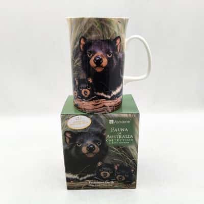 Ashdene Fauna Of Australia Collection Tasmanian Devils Fine Bone China Mug  (brica cubes)