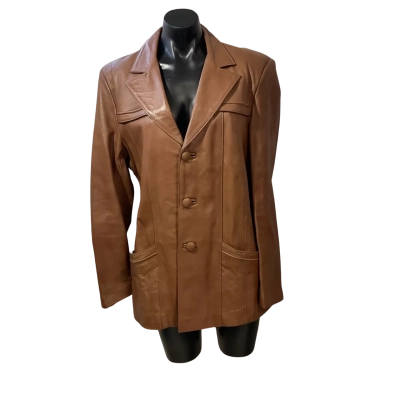 Vintage Attica   Size 42 Leather Jacket Brown