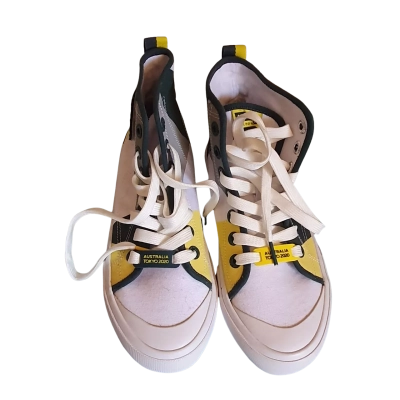 Volley Unisex  Size 8 Women, Size 6 Mens Sneakers Green / White / Yellow 