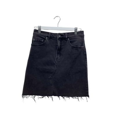 Jag Womens Size 8 Acid Black Denim Skirt