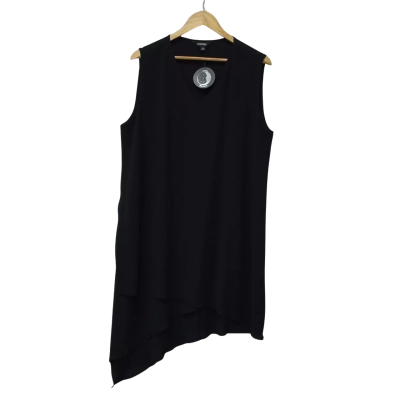 Emme Womens  Size S Sleeveless Tunic Top Black  