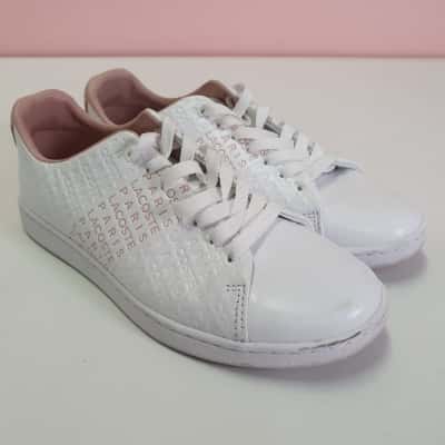 Lacoste Women's Size 38 Carnaby Evo 120 Leather Sneakers 