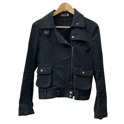 Brown sugar Womens  Size 12 Denim Jacket Black  