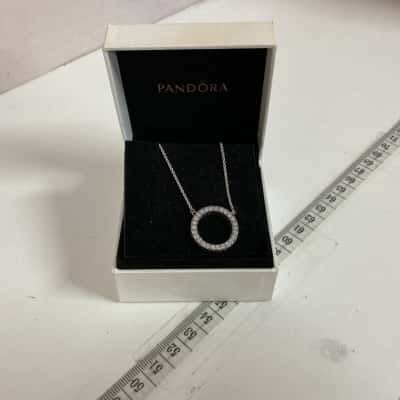 925 Pandora Circle of Sparkle Necklace 