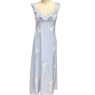 NEW - Indi Luxe Size 10 Shoestring Strap Dress Blue 
