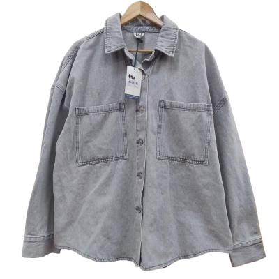 Insight Womens Size L Denim Jacket Grey (1)
