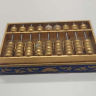Vintage Gold tone Abacus