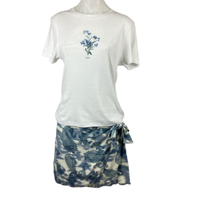 Ghanda Murphy Tee & Java Wrap Mini Skirt- Size 14 & 12