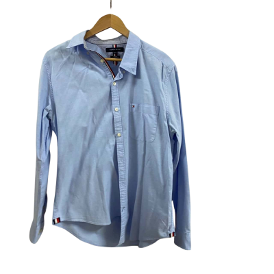 Tommy Hilfiger Mens  Size L Slim Fit Long Sleeve Shirt Blue