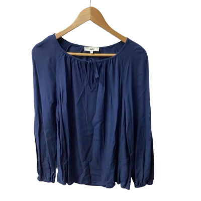 Jag Womens  Size S Long Sleeve Shirt Navy Blue G