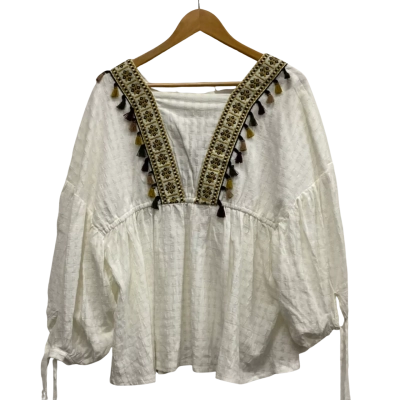 Jaase Women’s White Blouse Size S / 8
