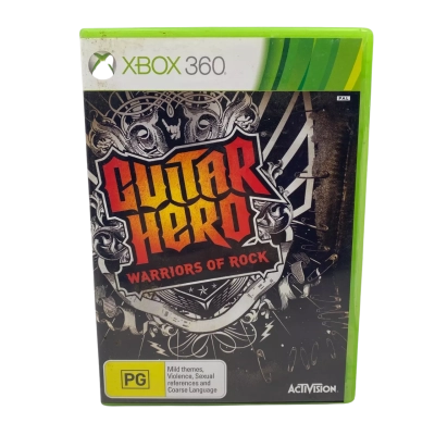 Xbox 360 Guitar Hero Warriors Of Rock