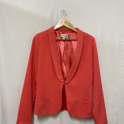 Blazer Chic Corail H&M Taille 36 - Occasion Très Bon État | Veste Femme Élégante Pour Bureau Ou Sortie