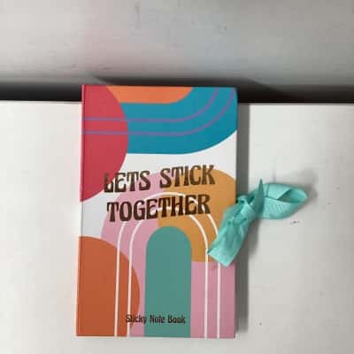 OTTO  pastel sticky note book "Lets stick together"