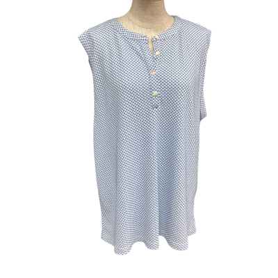 Sabo Skirt Womens  Size XL Sleeveless Top Blue / White 