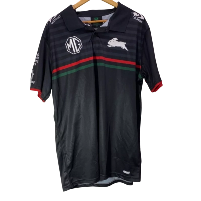 Rabbitohs Mens Players Polo Black