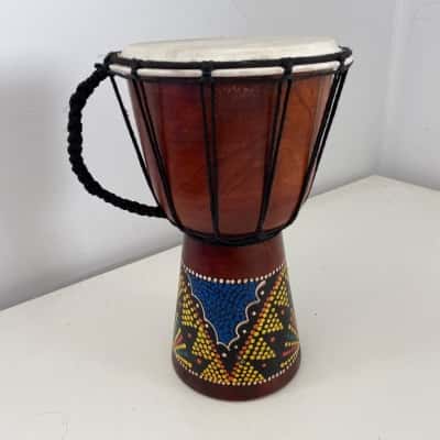 Djembe Drum With Hand Painted Design