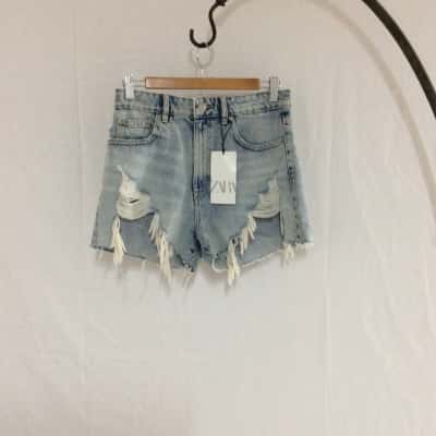 Zara Women's Size 10 Denim Shorts Blue 