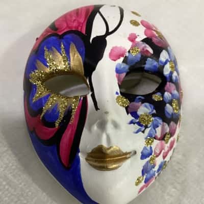 Collectible Hand Painted Miniature Venetian masquerade mask