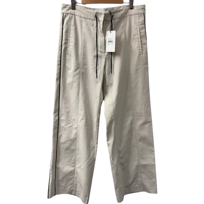 Brand New St Agni Womens Size S Tailored Track Pants RRP: $ 499 Beige / Black  
