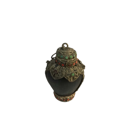 Tibetan Small Horn Jar Approx 7 x 4cm