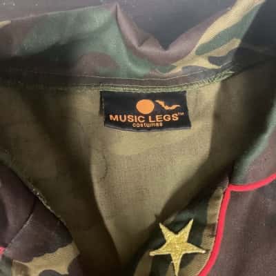 Womens Music Legs Army Costume Size S Mini Dress Camouflage 