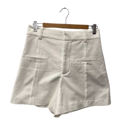 Zara Womens  Size S High Wasted Shorts Off White 