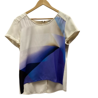 Calvin Klein Womens  Size M Blue Pattern Top