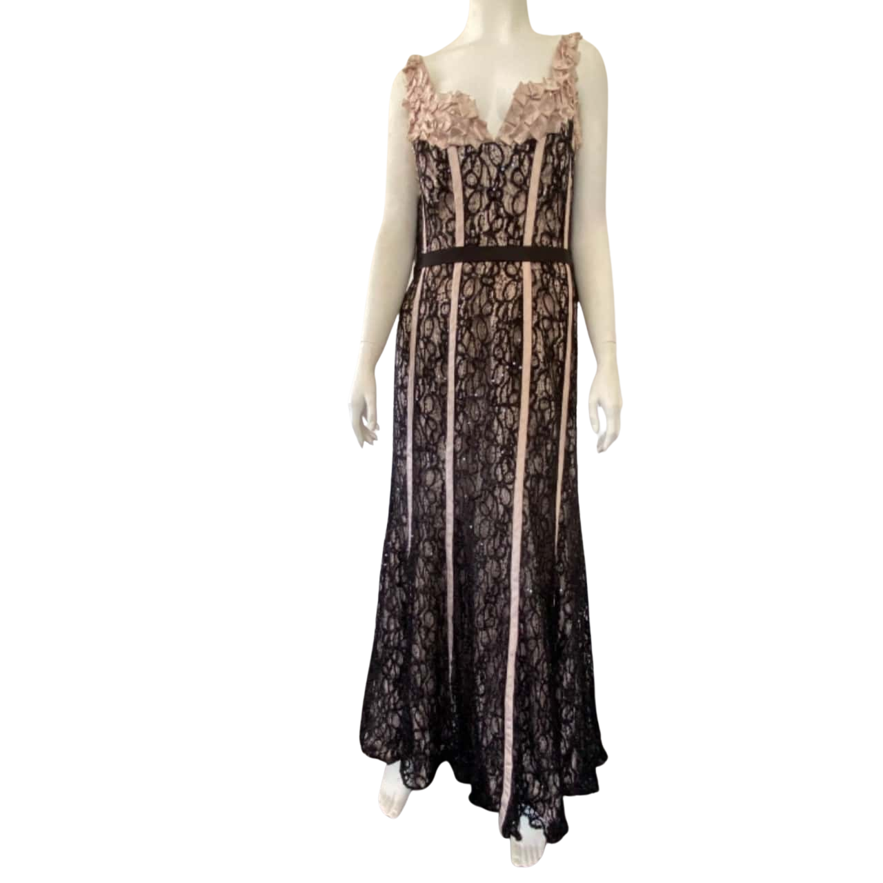 Light in the box Black and Cream Gown size 12 14(s)