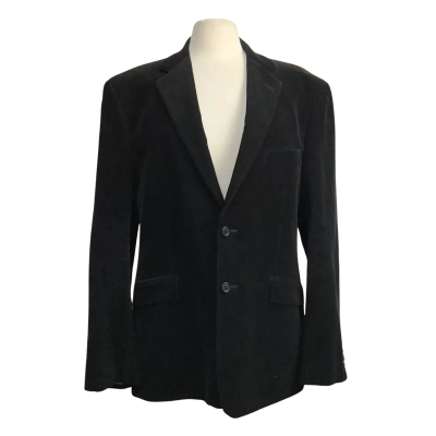 Country Road Mens  Size 44, 100% Cotton Black Corduroy Blazer