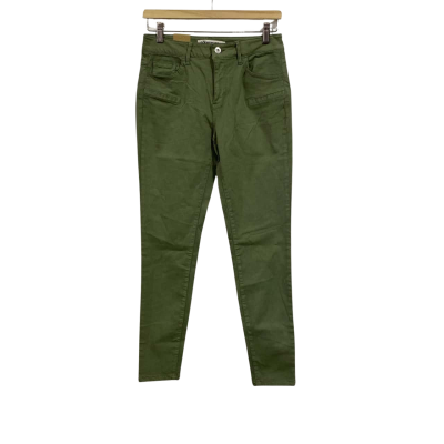 Country Road Womens  Size 10 97% cotton 3% elastane khaki Skinny crop mid rise stretch, crop length 