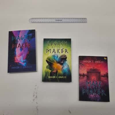 Sharon K Angelici Paperback Book Trilogy The Magick Legacy & Mark Of The Maker
