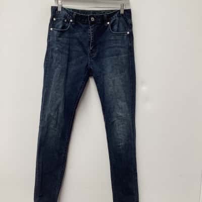 Superdry Mens Jeans Long Pant Navy Blue Size 33 