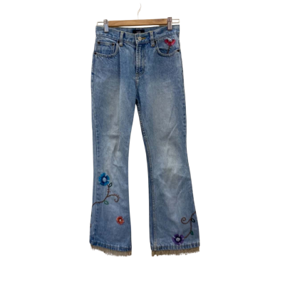 Gap Kids  Size 12 Jeans Blue / Embroidered / Tassled / Animal print pockets